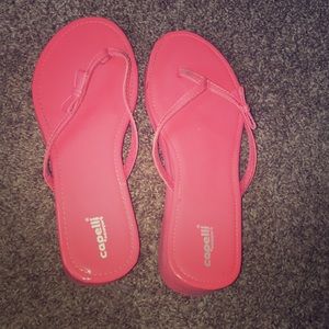 High heel flip flops